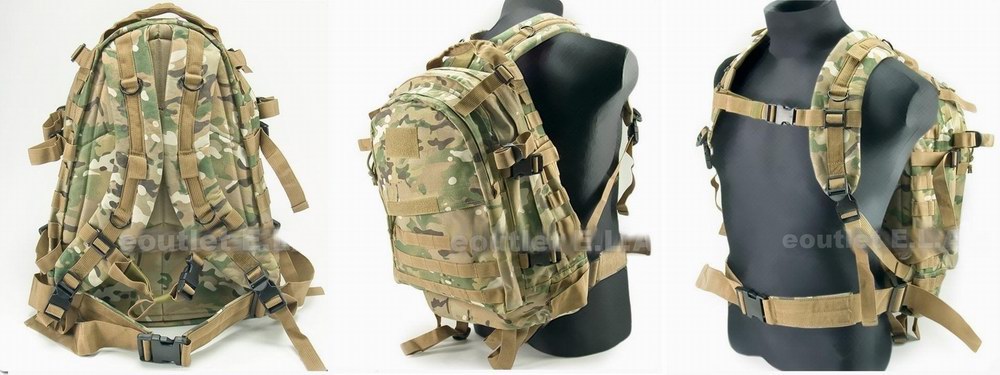 3-Day USMC MOLLE Large Assault Backpack Multicam