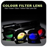 4 Colours Flashlight Filter Lens Set (Four Colors)