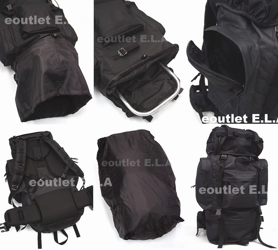 Combat 65L Rucksack Camping Backpack BK -A Ver.-