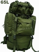 Combat 65L Rucksack Camping Backpack OD - A Ver. -