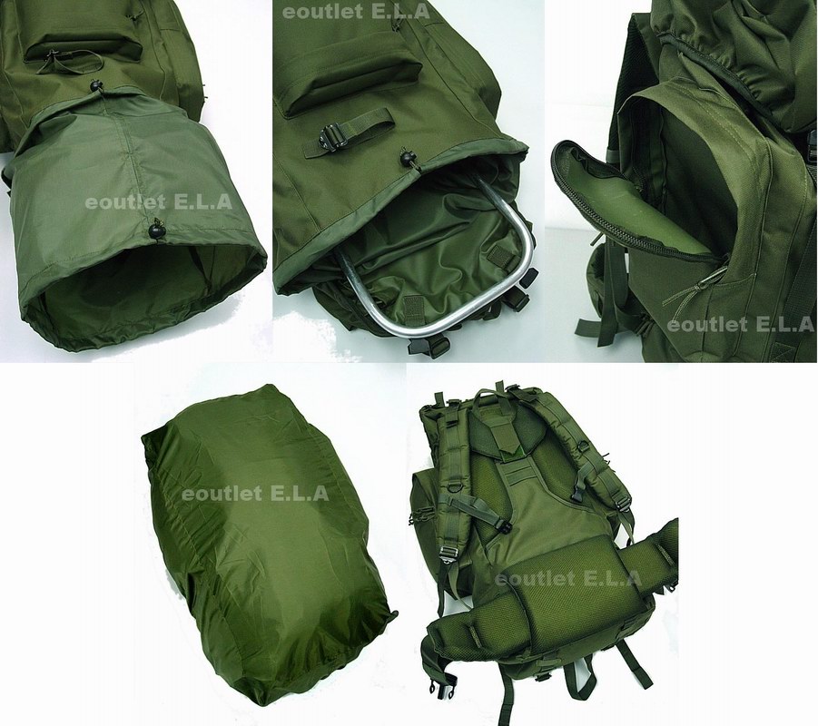 Combat 65L Rucksack Camping Backpack OD - A Ver. -