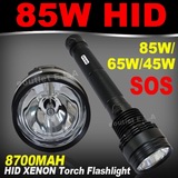 HID 85W 8500Lum SPOTLIGHT Flashlight Torch 3M SOS