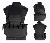 WSH Commando 8Mag Tactical MOLLE Chest Rig Vest Black