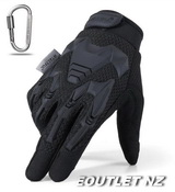 J Tactical ARMORED Full Finger Tactical Gloves Black