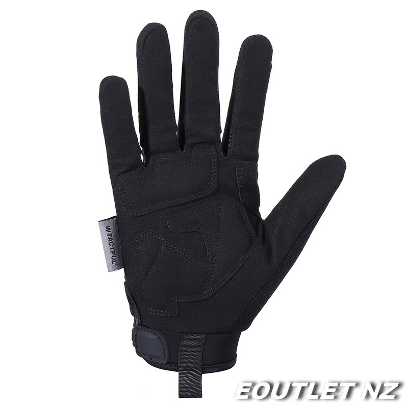 J Tactical ARMORED Full Finger Tactical Gloves Black