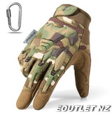 J Tactical ARMORED Full Finger Tactical Gloves Multicam