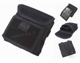 MOLLE Velcro Combat Admin Map ID Gear Pouch Black