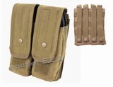 AK Mag & other size Double Magazine Pouch Tan