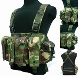 AK Tactical Fighting Load Mag Chest Rig Vest Woodland