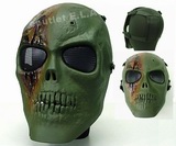 Army of Two Lightweight Skull Face Mask GREEN CAMO
