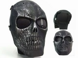 Army of Two Lightweight Skull Face Mask BK METALIC