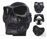 Army of Two Light Skull Full Face Mask - FULL BLK
