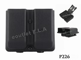 Blade Tech BT Style Double Mag Pouch for Sig P226 (BK)