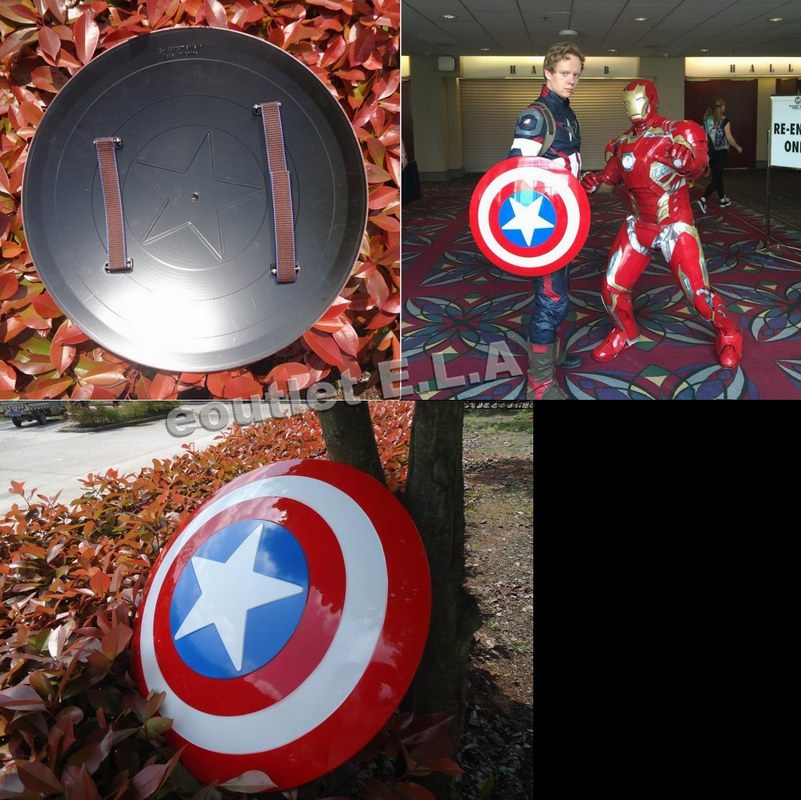 The Avengers Civil War Captain America Shield 1:1 ABS Cosplay