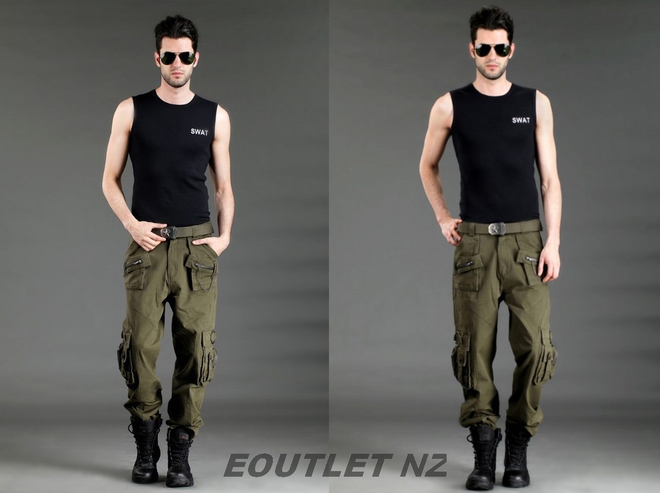 FR.Knight Casual Tactical Military Army Combat Style Pants OD