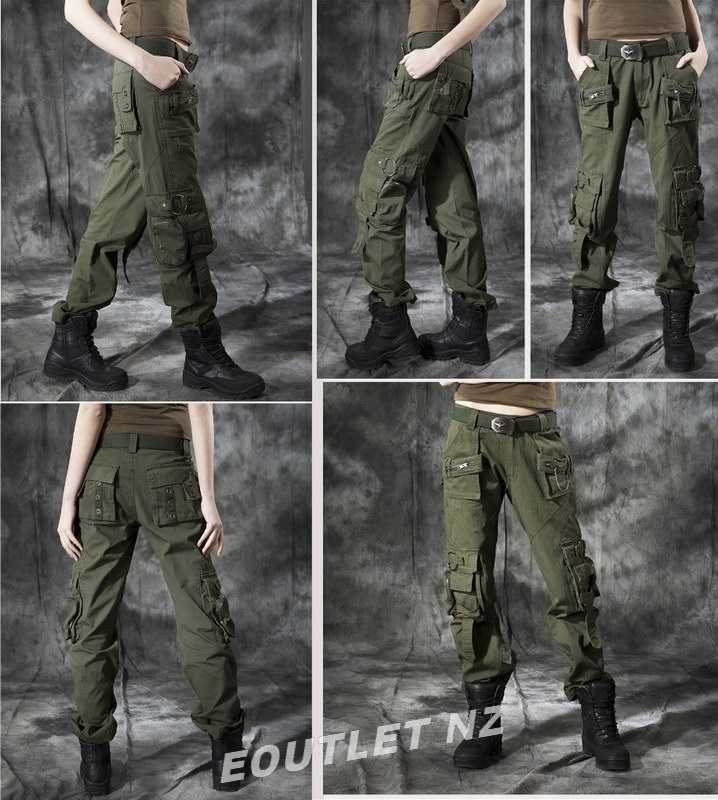 FR.Knight Casual Tactical Military Army Combat Style Pants OD W