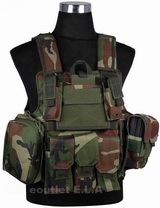 CIRAS HEAVY DUTY Tactical Combat ARMOR Vest WOODLAND