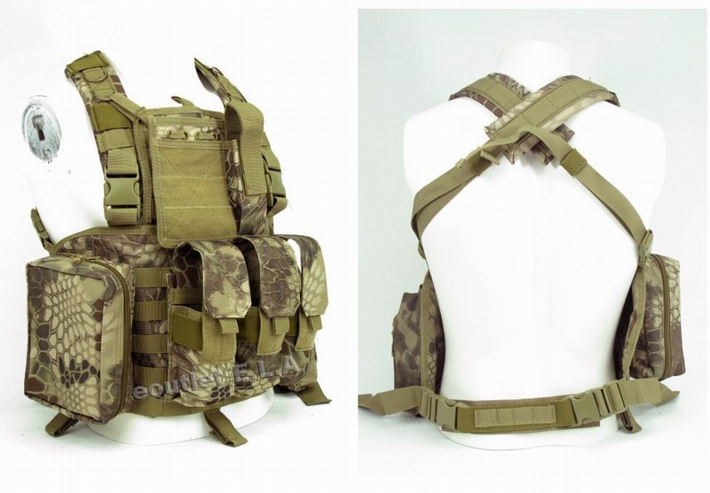 CMS-RRS-V MOLLE Tactical Assault Vest Chest Rig - Highlander