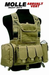 CMS-RRS-V MOLLE Assault Vest Rig COYOTE TAN