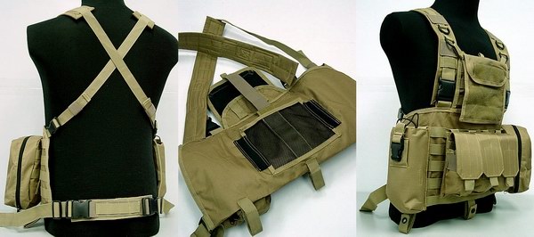 CMS-RRS-V MOLLE Assault Vest Rig COYOTE TAN