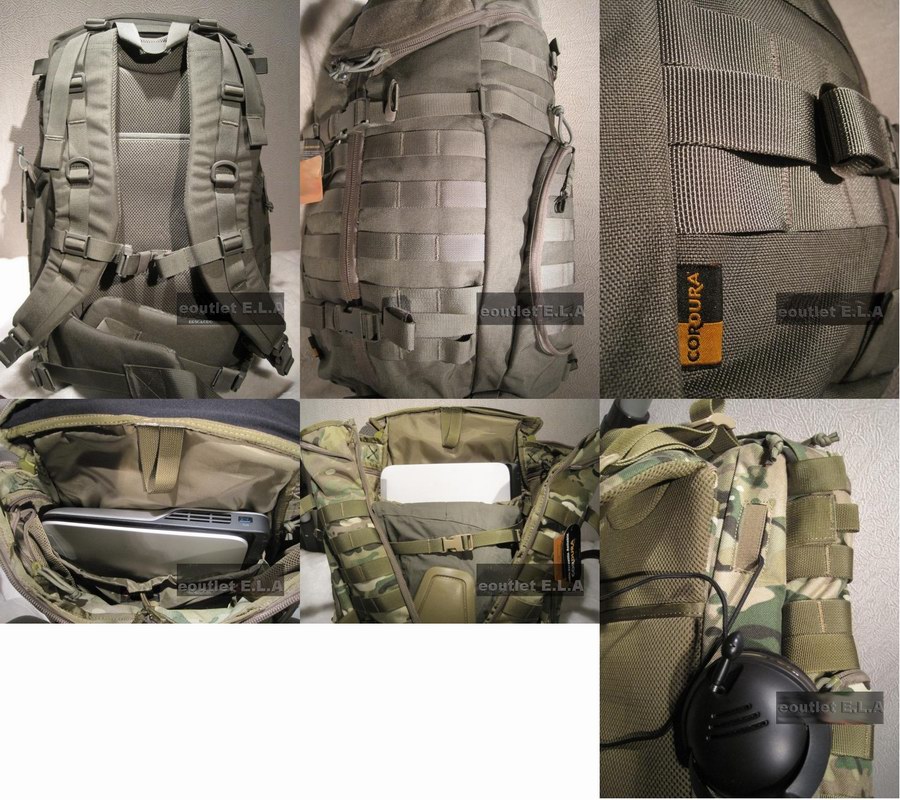Cordura 1000D MILSPEC MOLLE Tactical Backpack Grey