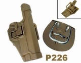 Q.R. SIG P220/P226 Pistol Paddle & Belt Holster TAN