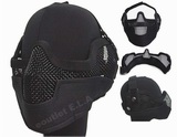 DELUXE Stalker Metal Face Raider Mesh Mask V.2 BLK
