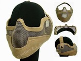 DELUXE Stalker Metal Face Raider Mesh Mask V.2 TAN