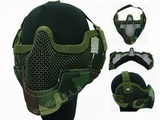 DELUXE Stalker Metal Face Raider Mesh Mask V.2 WOOD