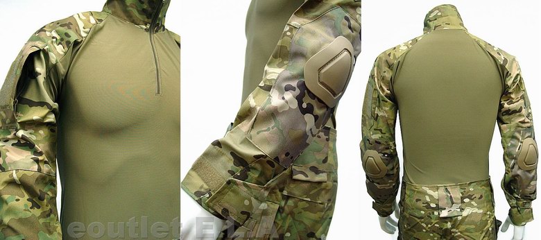 Emerson MULTICAM Combat Uniform Set w/ Pads EXTREME!! (MED)