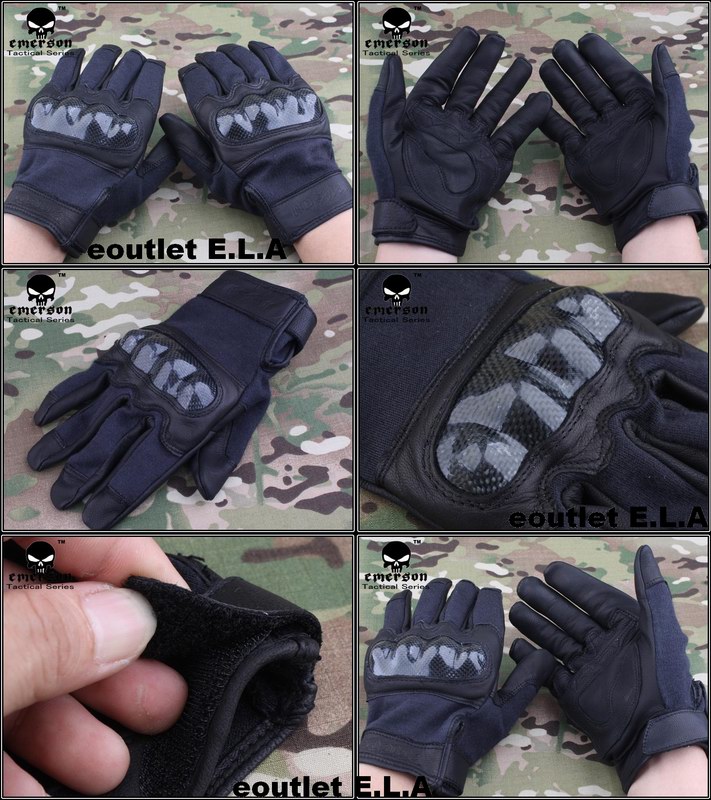 Emerson Deluxe Combat Protection Gloves BK