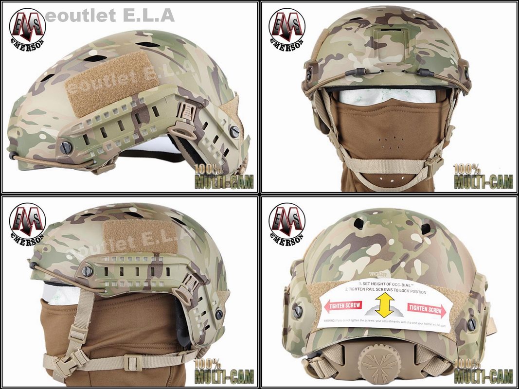 Emerson Fast BJ Military Helmet Multicam