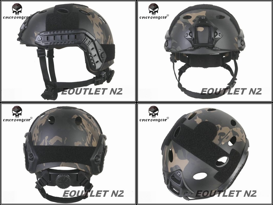 Emerson FAST PJ Carbon Style Helmet MULTICAM BLACK