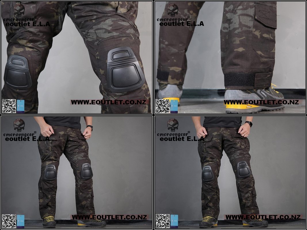 Emerson G3 Tactical Pants w/ Pads (MULTICAM BLACK) S-XXL