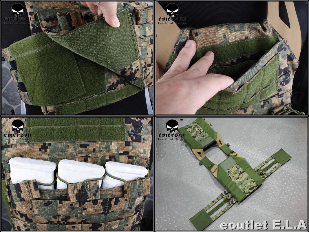 Emerson JPC Jump Plate Carrier Tactical Vest JD