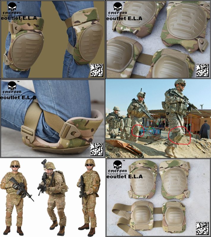 EMERSON Military Knee and Elbow Pads Set Multicam