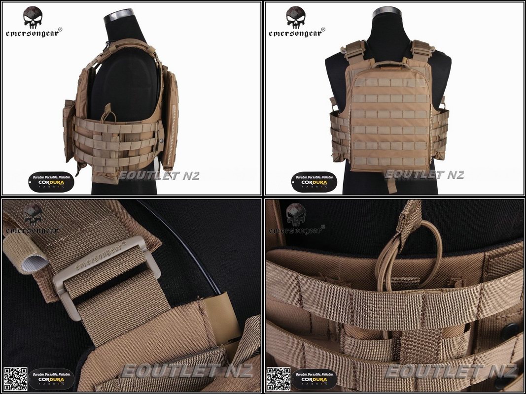 EMERSON Navy Cage Plate Carrier Vest Body Armor NCPC CP Style CB
