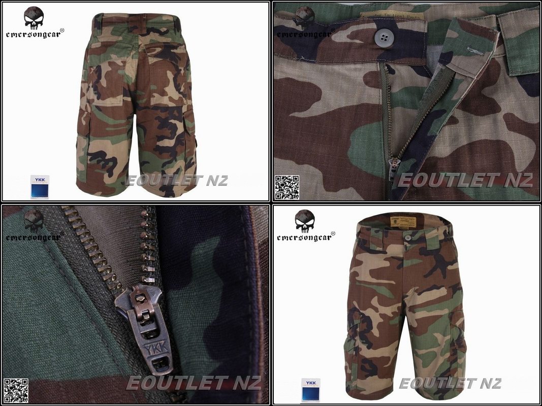 EMERSON All Weather Outdoor Tactical Shorts Woodland