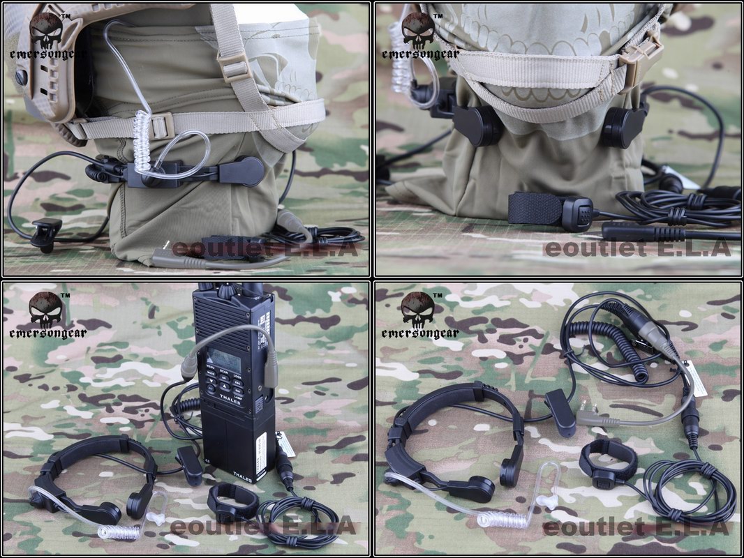 EMERSON Tactical Throat Microphone Headset