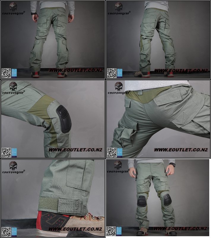EMERSON G2 Tactical Combat Pants with Knee Pads Set FG Foliage G