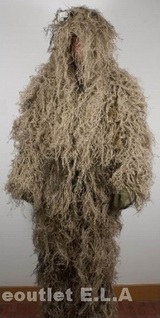 QUALITY Hunting Ghillie Suit Sniper DESERT TAN