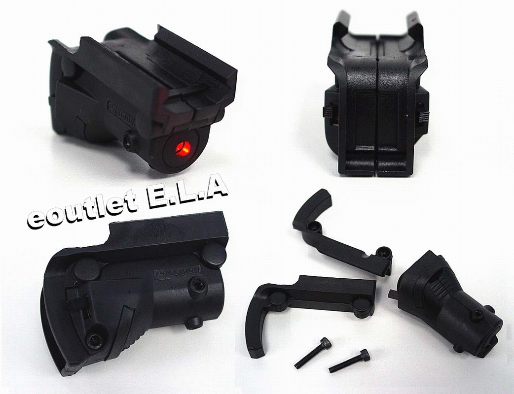 GLOCK Red Laser Sight for Glock w/Rails Black