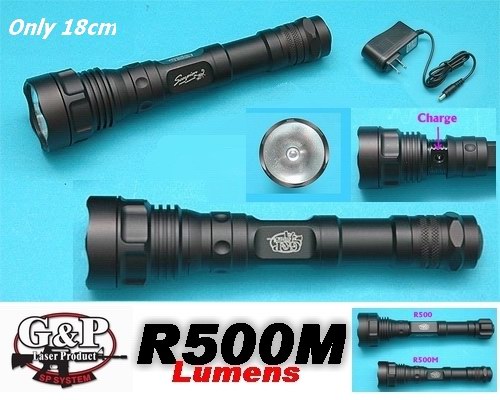 G&P Scorpion R500M XENON 500 Lumens Flashlight