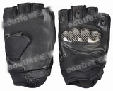 Half Finger Tactical Knuckle Assault Gloves V2 BK