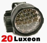 20 LUXEON LED (0.075watt x 20) Headlamp Torch