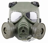 M04 Dummy Gas Mask w/ DUAL Ventilating Fan OD