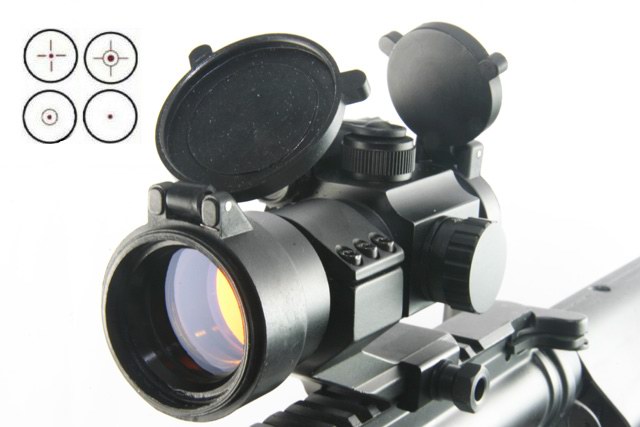 4 Reticle M2 1x32 Military Red Dot Scope w/ CANTILEVER Mount