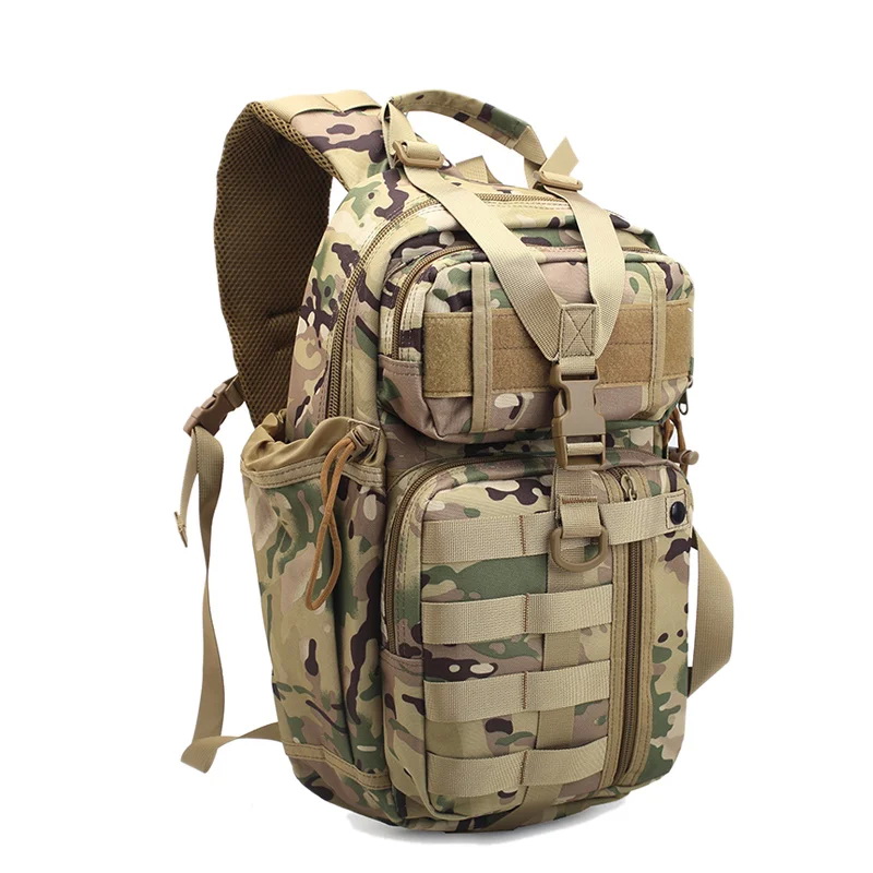 1000D Bag Sling Chest Backpack Molle Tactical Rucksack Multicam