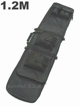 MC 120cm Dual Rifle Carrying Case Gun Bag Black