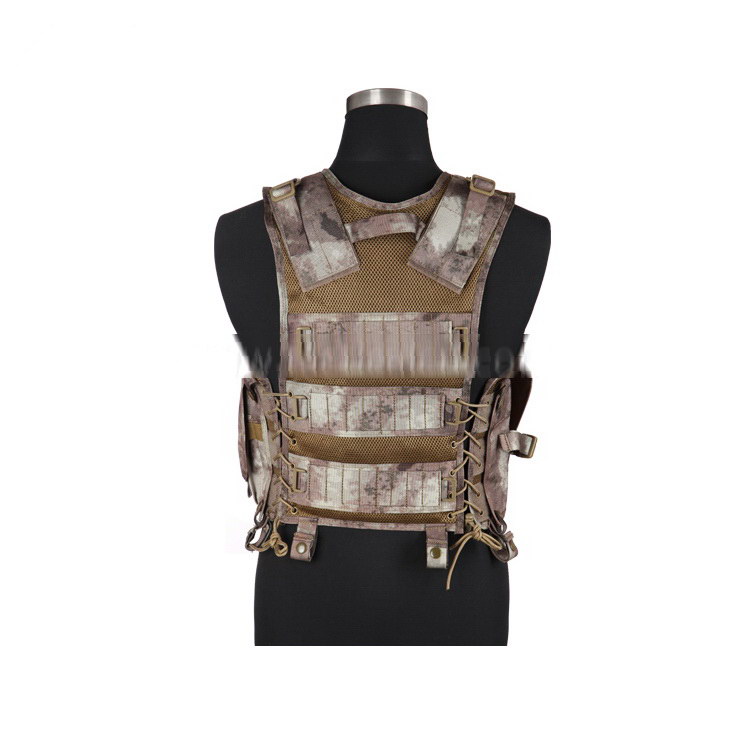 *BLACK COLOUR* Mesh Military Army Tactical Shooting Zip Up Vest